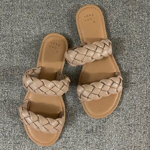 A new day tan braided sandal